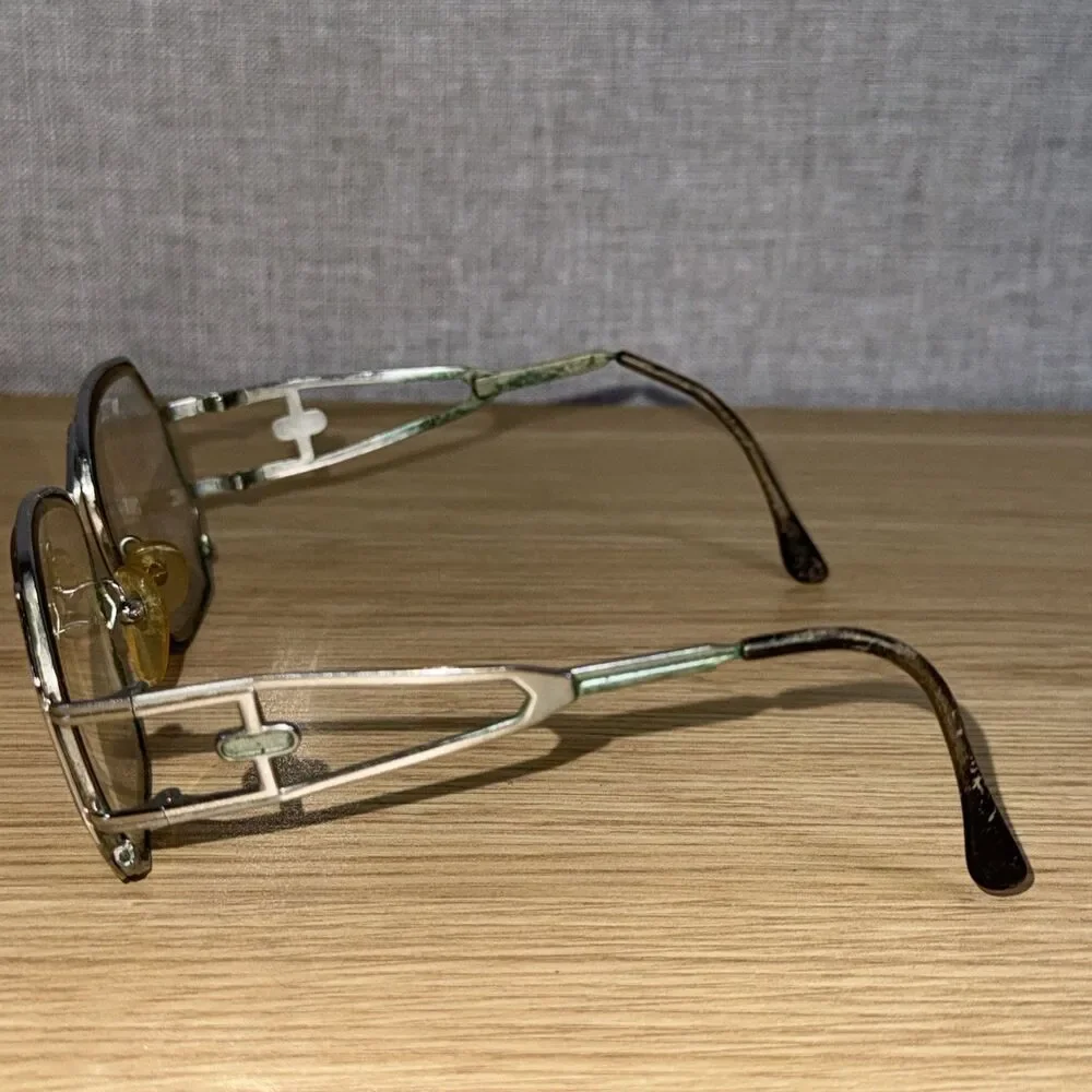 Vintage Landolfi 4022 Octagon Geometric Eyeglass Frames Retro 80s Designer HTF